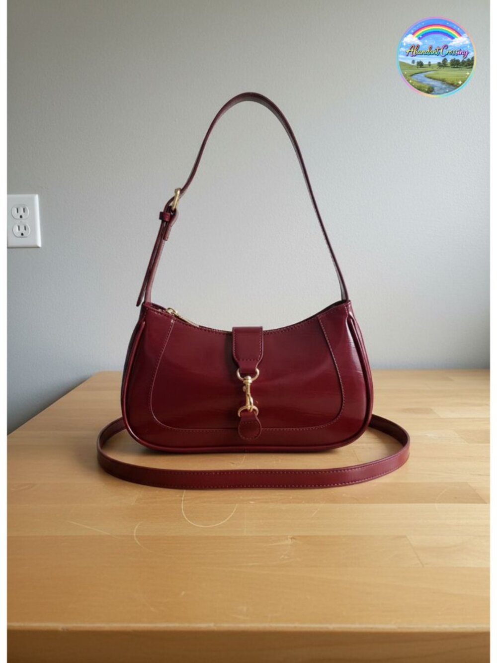 Retro Vintage Zipper PU Leather Shoulder Bag Elegant Underarm Purse